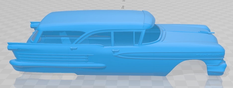 3D file Oldsmobile Dynamic 88 Holiday SW 1958 Printable Body Car・Model ...